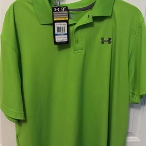 Under Armour Men's Lime Green Polo
